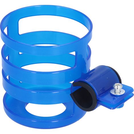 Porte-bouteille de vélo réglable, porte-bouteille pour poussette, porte-bouteille de vélo bleu (1/5)