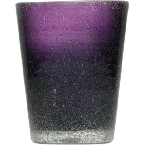 Zani Serafino Tumbler Bicchiere Acqua Violet 30cl in Pasta di Vetro