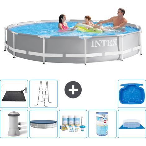Intex Piscine Prism Frame Ronde - 366x76 cm - 9-pièces S42126 (1/3)