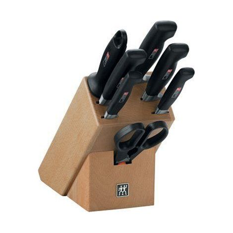 Zwilling 35140-000 Bloc Couteaux Bois Naturel 8 pièces Four Star (1/5)
