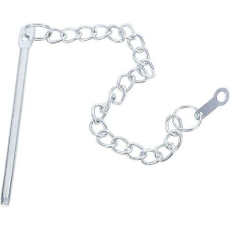 Accessoires pour parasols de jardin avec sangle de fixation, chaînette métallique, compatibles avec les parasols déportés et autres modèles. (1/5)