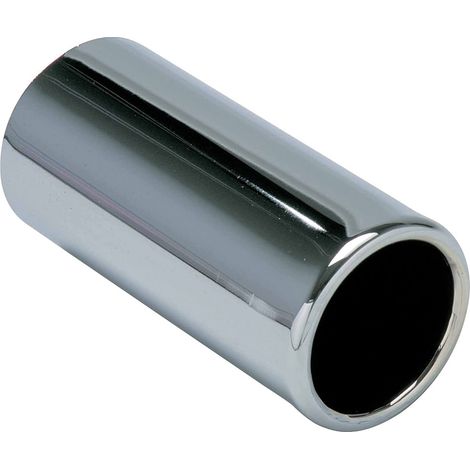 Sortie Echappement Ronde Universelle -Chrome- Sortie 80mm (1/3)