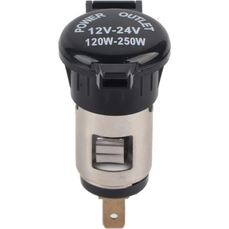 Cigarette Lighter Socket 12-24 V Cigarette Lighter Power Supply Female Socket for Car, Motorcycle, GPS, Mobile Phone, Camera, MP3 (1/5)