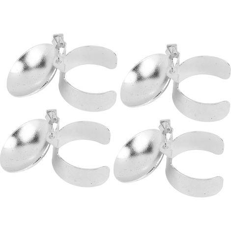 Anneau d'extinction automatique pour bougies (4 pièces), éteignoir à mèche, acier inoxydable, accessoires pour les amateurs de bougies, argent (1/5)