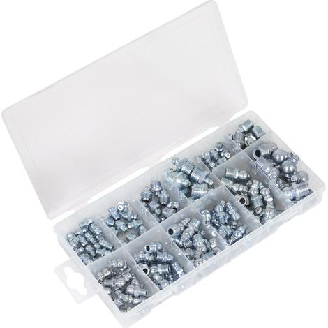 Sealey AB009GN Metric/BSP/UNF Grease Nipple Assortment 130pc