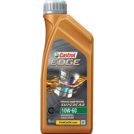 5 pezzi olio castrol edge 10w-60 supercar 1l