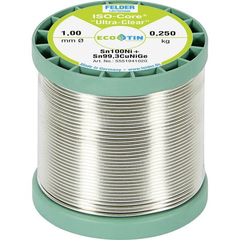 Filo di saldatura ISO-Core® UltraClear 1mm 250g Sn100Ni+