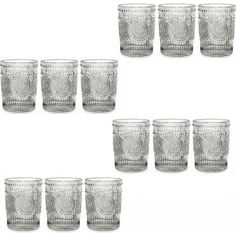 Bicchieri Eleganti in Vetro da 30 cl Set di 12 PREGIATI per Stile e Raffinatezza UNICO Eleganza per Ogni Tavola e Occasione