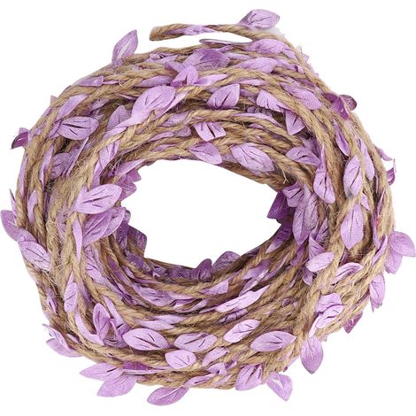 Guirlande de Lierre Artificiel Violet 10m pour Décoration Mariage Jardin Fête (1/5)