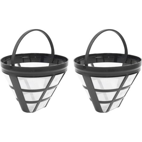 2er-Pack wiederverwendbarer Kaffeemaschinen-Siebfilter Nr. 4 für Ninja Filter, passend für die meisten 8-12 Tassen Filterkaffeemaschinen (1/5)