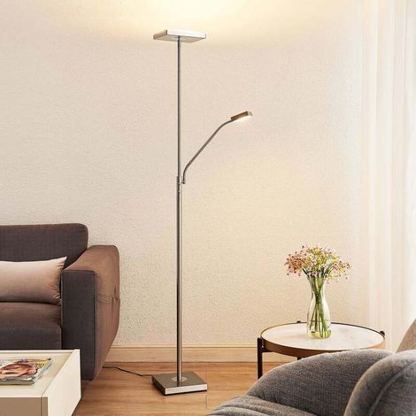 [GEBRAUCHT] B-Ware Lindby Sumani Led Stehleuchte Stehlampe Standleuchte Standlampe Eckig Nickel (1/2)
