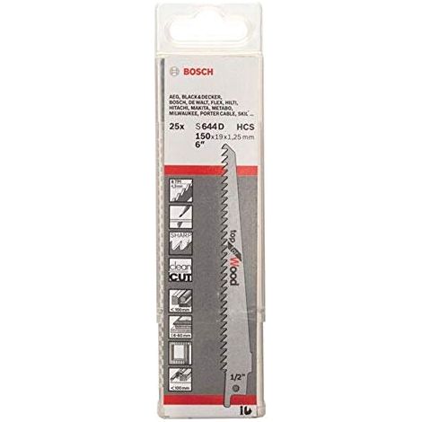 Scheda di 5 lame per legname BOSCH HCS S644D - 2608650673