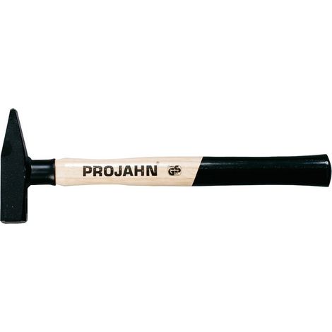 Projahn Schlosserhammer 300g mit Stielschutzhülse aus Kunststoff und Hickory Stiel (1/2)