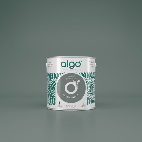 Peinture écologique Algo - Vert Eucalyptus - 5L / Satin (1/4)