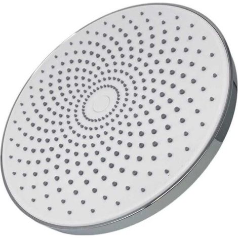 Soffione doccia cromato tondo 22 x 22cm effetto pioggia attacco 1/2"  79371