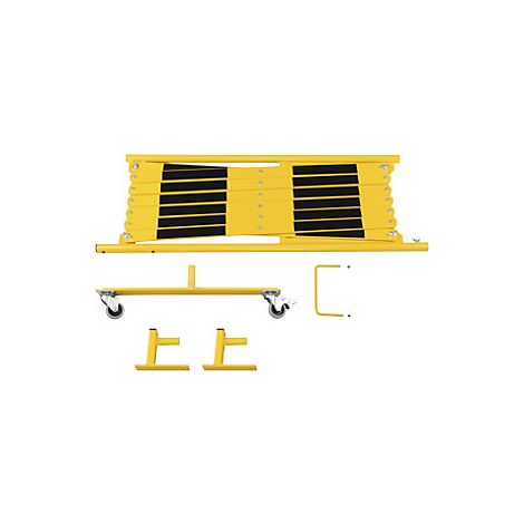 CrashStop  Barriera a pantografo  supporto a muro  2 rotelle 