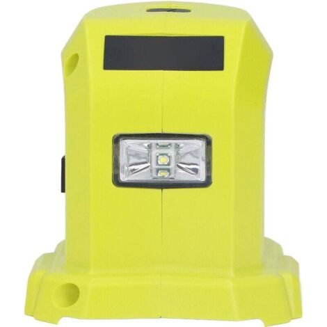 Convertisseur D'adaptateur de Batterie au Lithium-ion Double Ports USB avec Lumières LED pour Ryobi P743 18V 14.4V (1/4)
