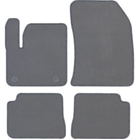 Peugeot e-208 à partir de 2020. Tapis de sol dédiés - EVA Gris nid d'abeille (1/5)