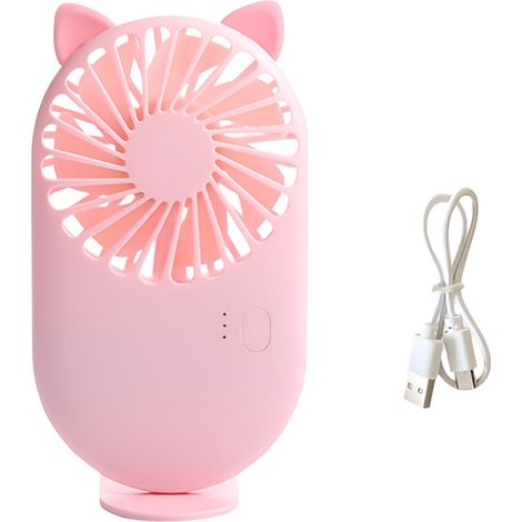 Ventilateur de poche USB, mini ventilateur électrique portable silencieux, rechargeable, petit ventilateur de poche (1/5)