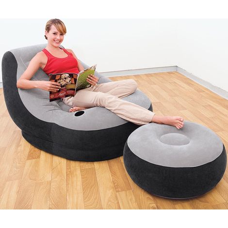 Aufblasbarer Sessel mit Puff Ultra Lounge Relax 68564N INTEX (1/10)