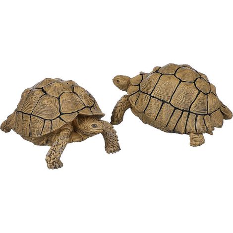 Statues de tortues en plastique pour la décoration de jardin, lot de 4 figurines réalistes