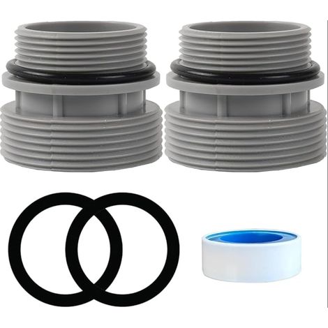 Adaptateurs de Tuyau pour Piscine 4560 Raccord Pompe à Kit Connecteur 40 mm 1 1/2 Pouces (1/5)