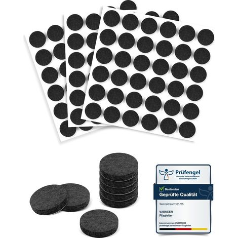 108 Pièces Patin Chaise Autocollant, Diamètre 15mm, Épaisseur 5mm (1/5)