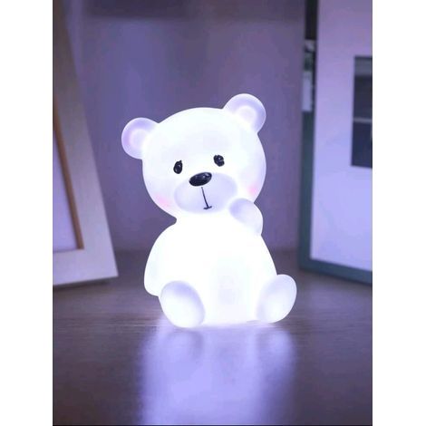 Luce notturna a forma di orsetto bianco per bambini (1/2)