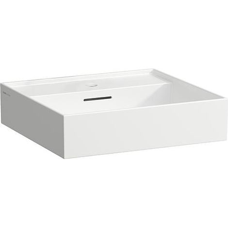 Vasque Laufen Kartell 500x460mm, blanc, avec trop-plein 1 trou robinet centré (1/3)