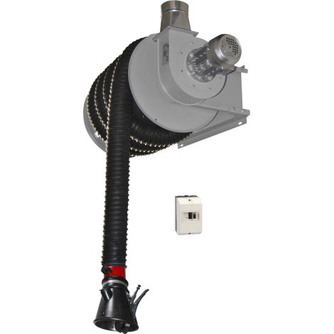 Enrouleur aspiration gaz d'échappement moto 10M ø75mm 400V - AG 0002 - CLAS Equipements