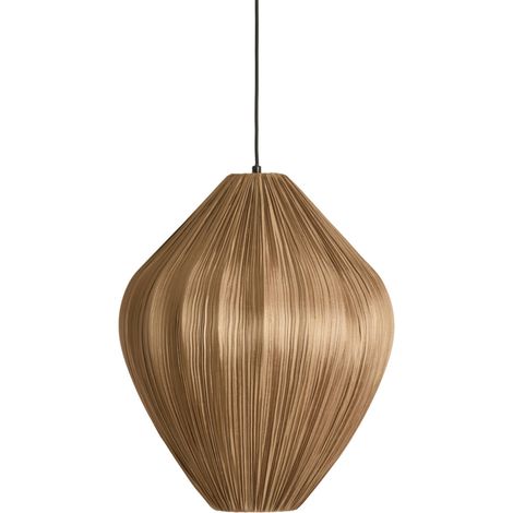 Light & Living - hängeleuchte - Verita - braun - textil - Ø 47cm (1/3)