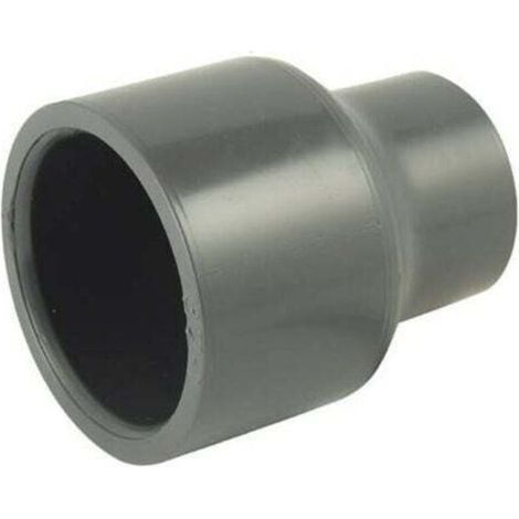 Reduzierhülse (weiblich/weiblich) oder Reduzierstück (männlich/weiblich) aus PVC, Ø A: 110 mm, Ø B: 125 mm, Ø C: 110 mm (1/2)
