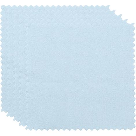 Pack of 50 Double-Sided Cotton Jewelry Cleaning Cloths 8x8cm for Polishing and Tarnish Removal, for Maintenance and Shine (1/5)