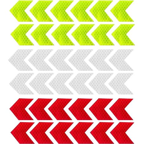 Sollbry Bande Reflechissante Autocollante 36 Pièces Autocollants Réfléchissants Autocollante Moto Reflechissante Autocollant Voiture Stickers Reflechissant Ruban Adhesif Reflechissant (1/5)