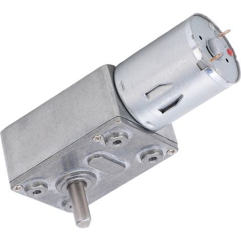 Moteur à réducteur à vis sans fin réversible à couple élevé, 12 V CC (20 tr/min) (1/5)