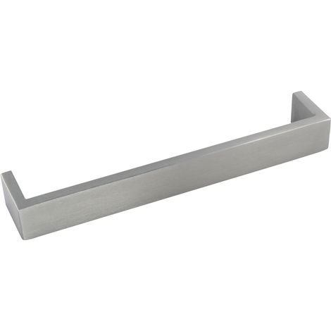 Möbelgriff Mirach Schubladengriff 192 x 198 mm Griff Edelstahl gebürstet