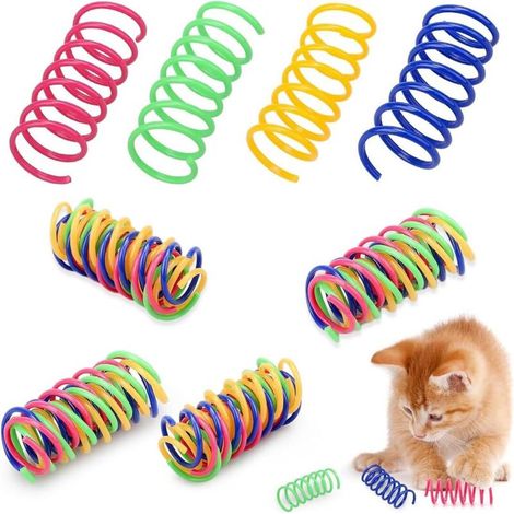 Lot de 40 Ressorts en Spirale Chat Jouets pour Chat Jouet en Plastique (1/3)