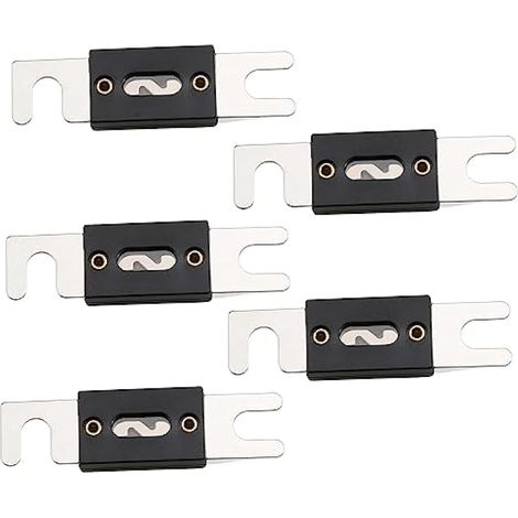 Lot de 5 fusibles ANL nickelés 125A pour système audio/vidéo auto (1/5)