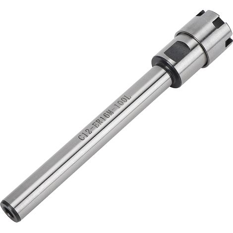 Rallonge droite pour porte-pince de serrage et fraise ER16M-100L, longueur 100 mm, C12 (1/5)