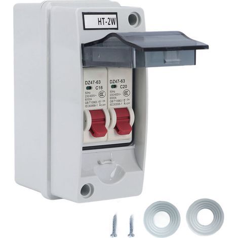 SG – Wetterfester Außenverteilerkasten, MCB Typ C 2-Wege-Leistungsschalter 230 V 400 V (1/5)