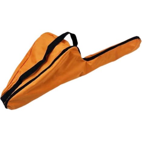 Étui tronçonneuse tissu Oxford orange, sac rangement transport léger imperméable à fermeture éclair avec bandoulière pour garage et maison (1/5)