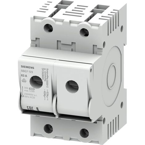 Siemens 5SG7123 Sezionatore Misura fusibile = D02 63 A 400 V 1 pz.