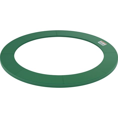 Homcom – Coussin de protection pour trampoline rond 305 cm – PVC et PE résistant aux UV – Épaisseur 15 mm – Montage facile – Couleur verte (1/5)