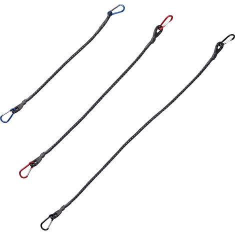 Ensemble de clés à bagages 3 pièces L.60, 80, 100 cm avec poignée en cuir