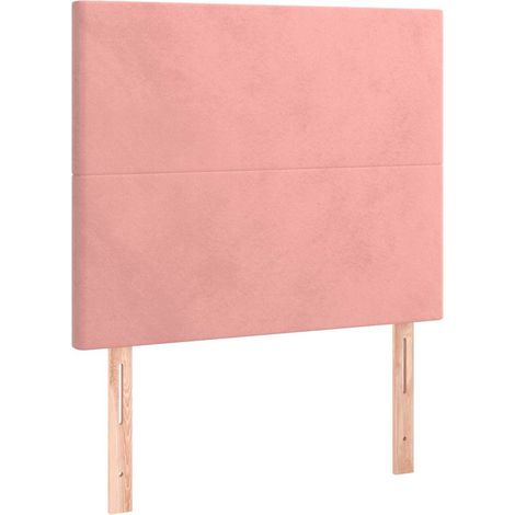 Maison Exclusive - Cabecero de cama rosa 90x5x118/128 cm Terciope (1/5)