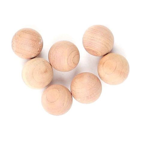 Lot de 24 Billes "Bois de Cèdre" 2cm Naturel (1/2)
