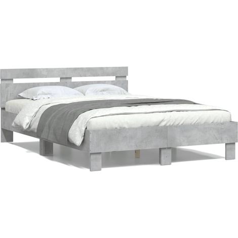 Maison Exclusive - Giroletto Testiera Grigio Cemento 120x190 cm Legno Multistrato