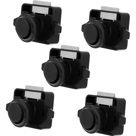 Lot de 5 verrous à bouton, poussoir pour porte de placard de camping (1/5)