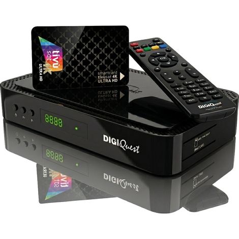 Digiquest Decoder Tivùsat Combo 4K Q99 DVB-S2 DVB-T2 HEVC HbbTV Smartcard Inclusa