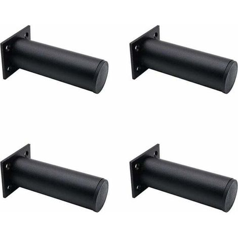 GDHZS-4 Pieds De Meubles Réglables Noir Mat , En Alliage D'aluminium 30x120 Mm, Pieds De Meuble Tv Pour Table Basse D'armoire, Pied De Support Pour Canapé De Meuble (1/3)